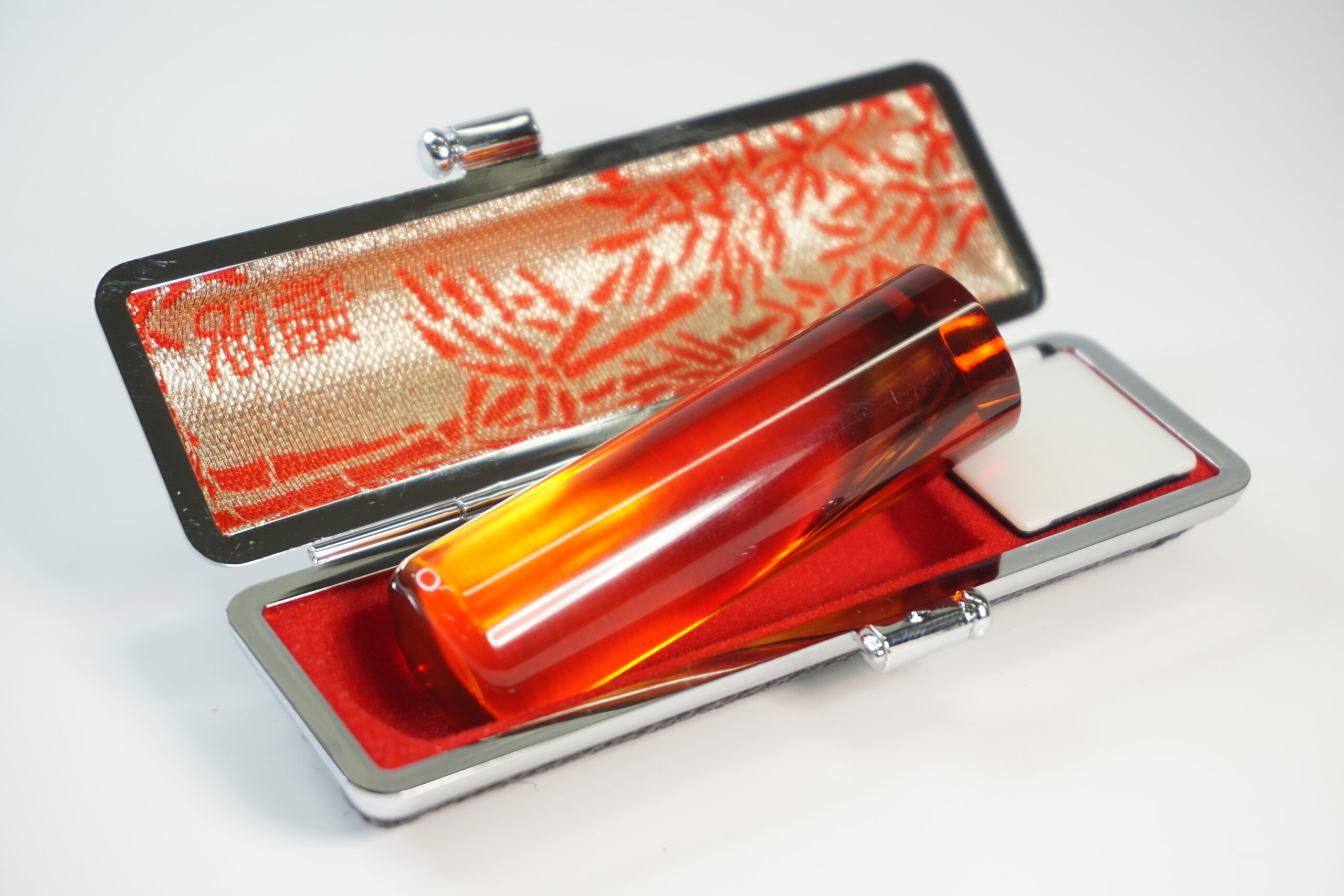 琥珀個人実印18.0mm