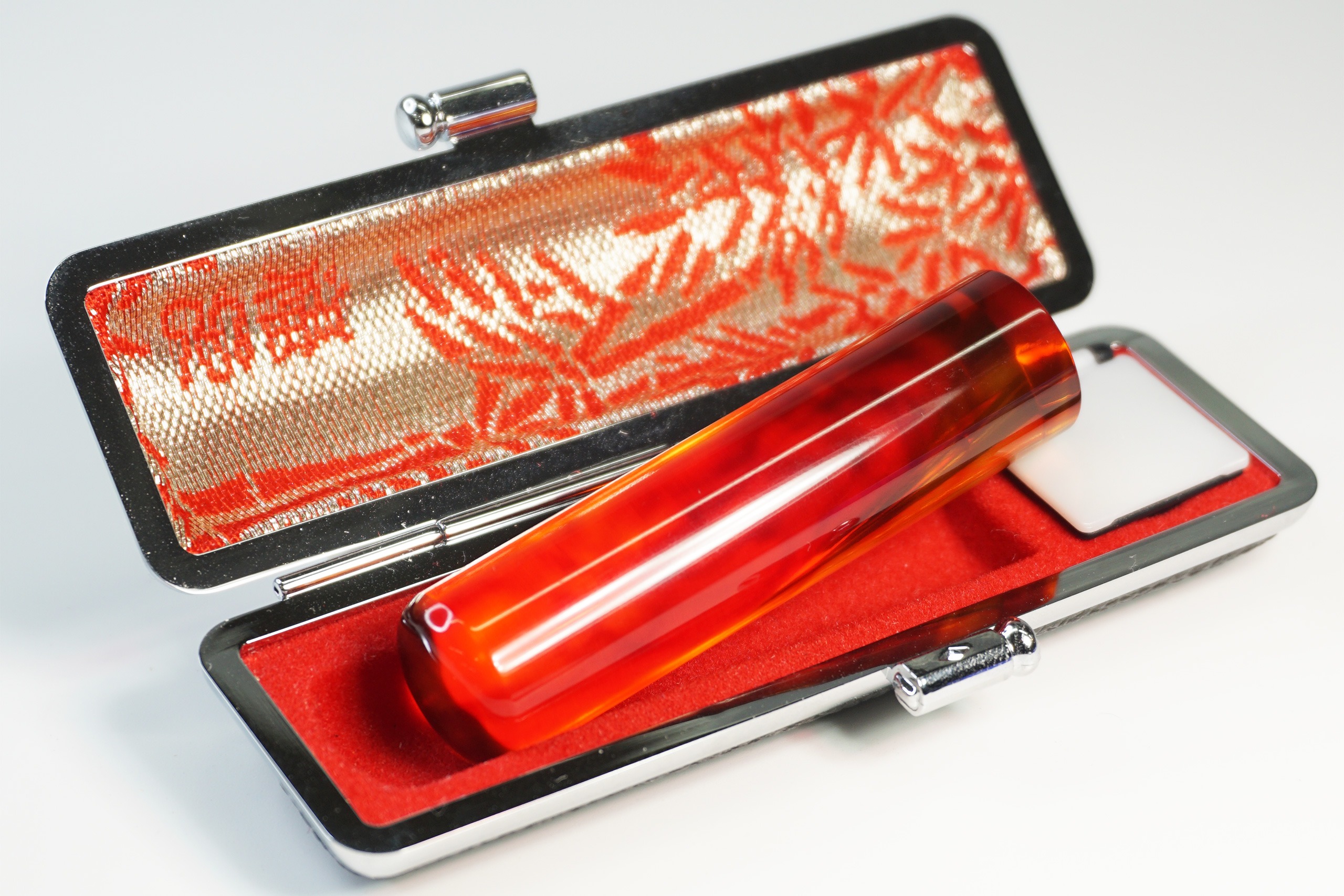 琥珀個人実印15.0mm