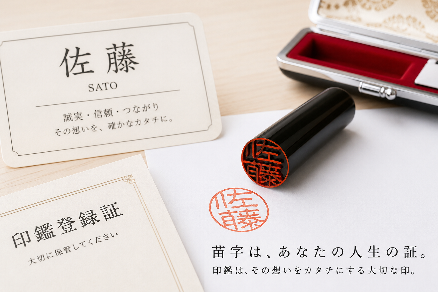珍しい苗字と印鑑の関係｜どんな苗字もハンコマンなら美しく刻める