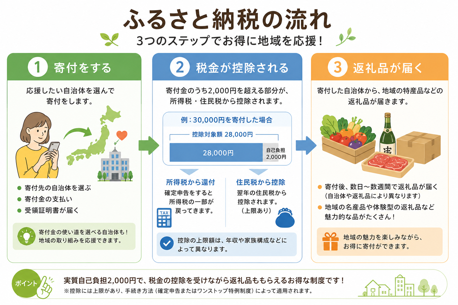 ふるさと納税フロー図