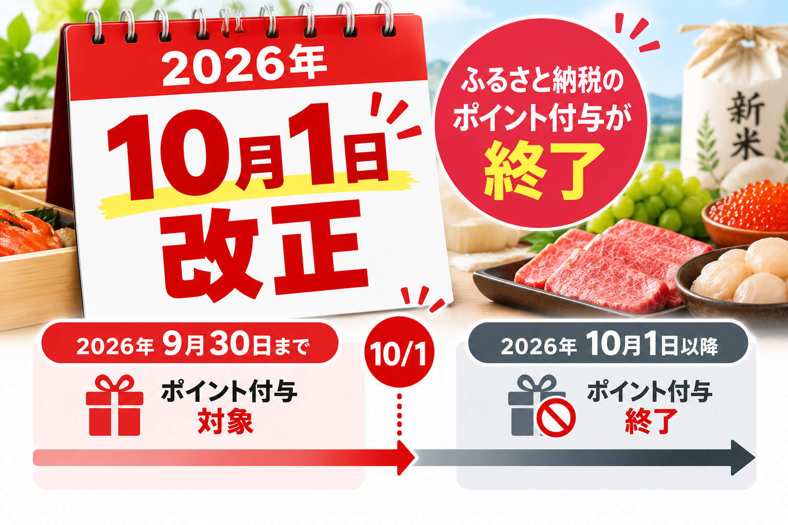 2026年10月1日ふるさと納税制度改正のポイント