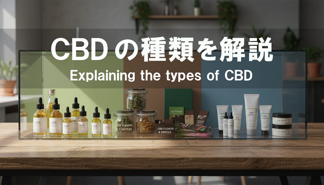 CBDの種類を解説｜ウェルネス悩み相談室